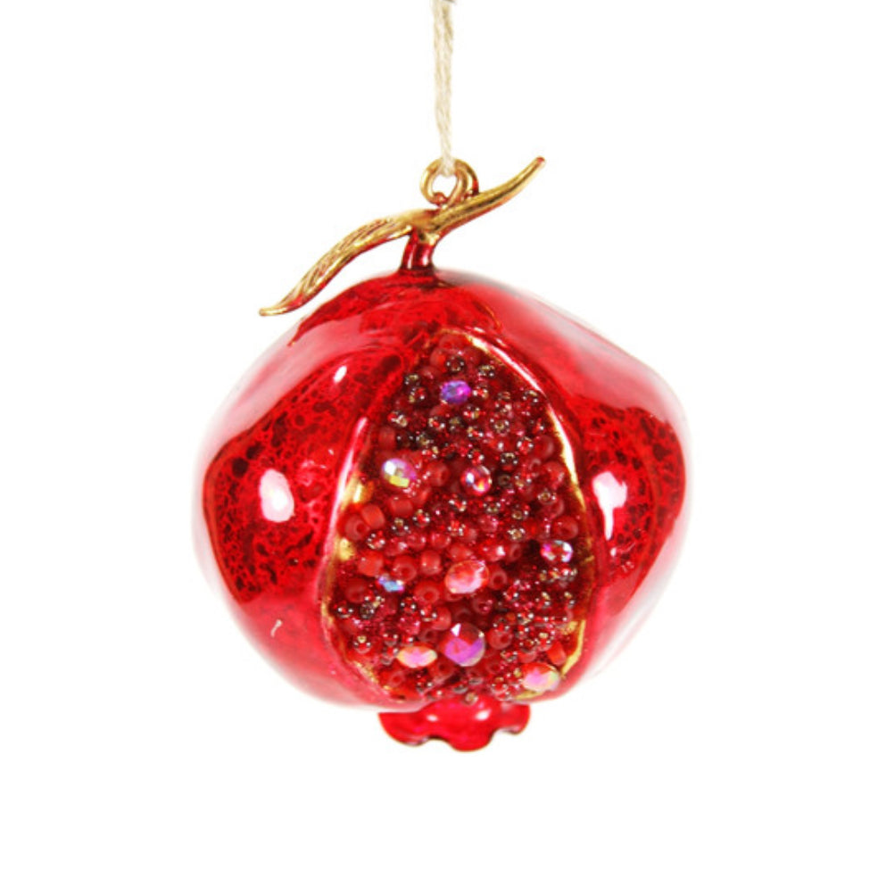 Jeweled Pomegranate Holiday Ornament