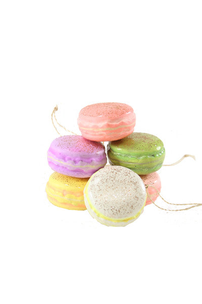 Macaroon Holiday Ornament - Yellow