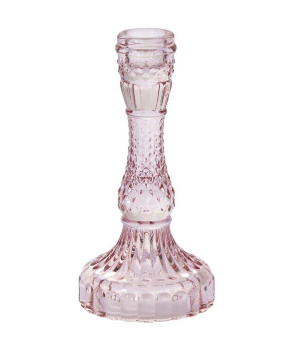 Gillian Candlestick - Tall Pink