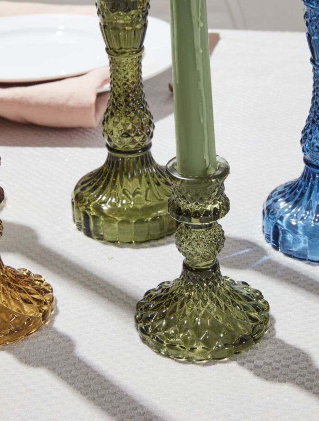 Gillian Candlestick - Short Green