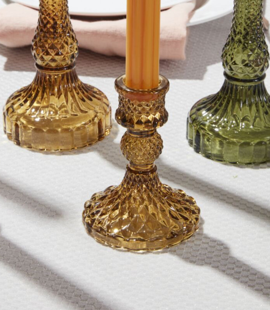 Gillian Candlestick - Short Amber