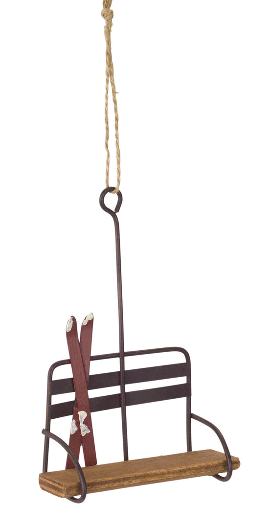 Ski Chair Lift Holiday Ornament