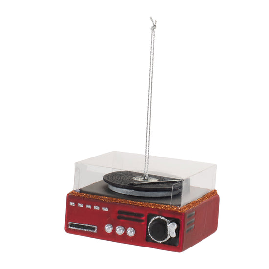 Record Player Holiday Ornament