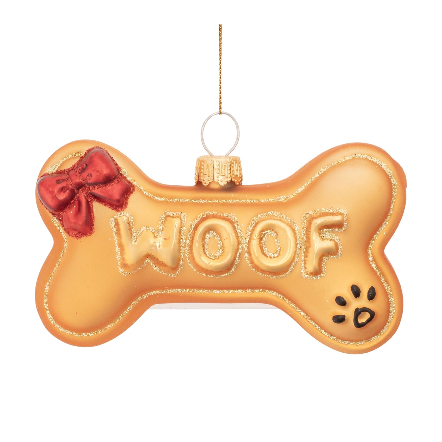 Woof Bone Holiday Ornament