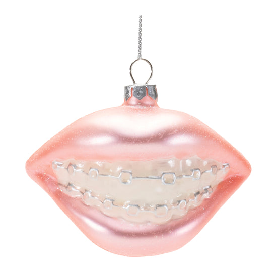 Teeth with Braces Holiday Ornament