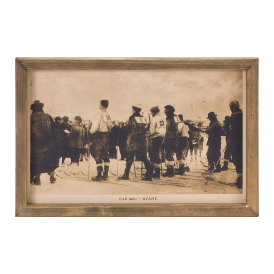 Framed Print of Vintage Ski Race