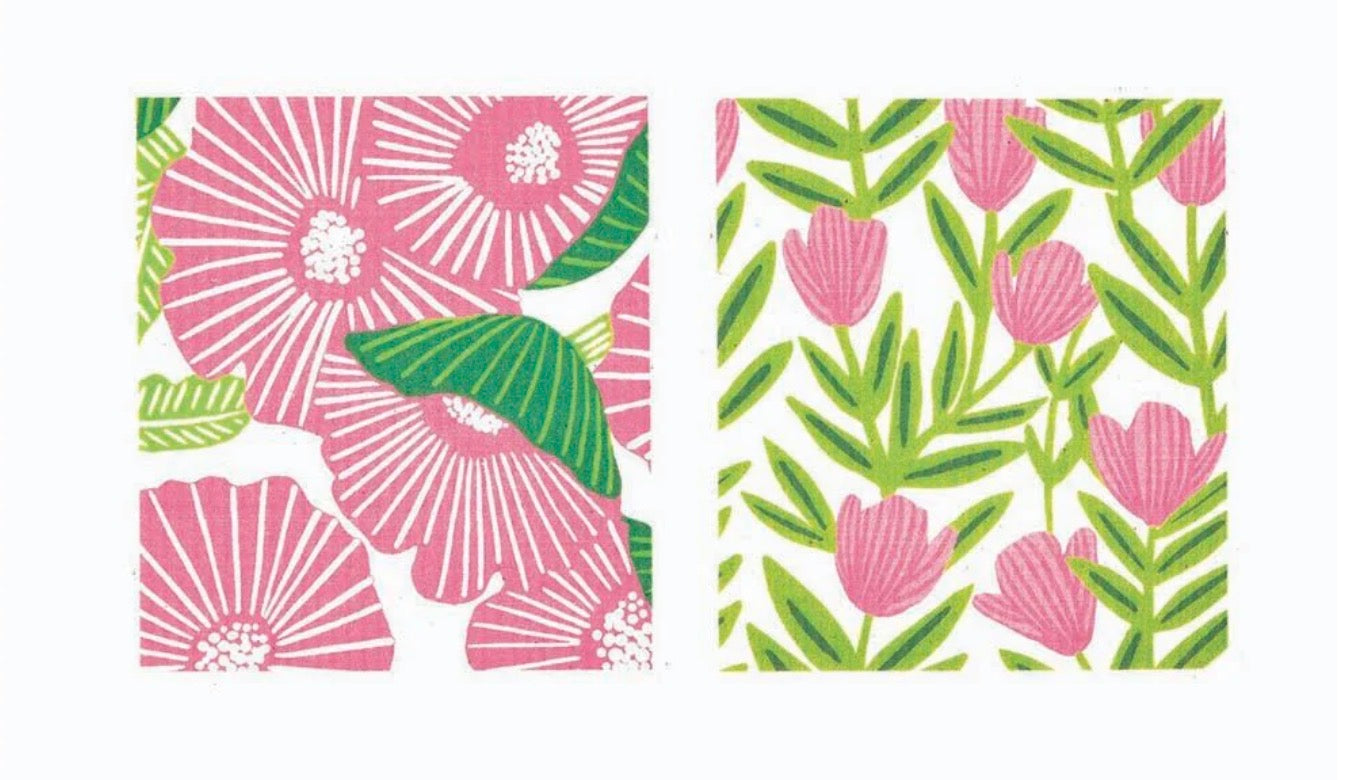 Poppy Papaver Sponge Cloths - Set of 2