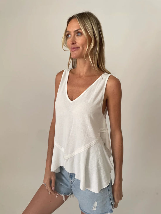 Lauren Tank Top - Ivory