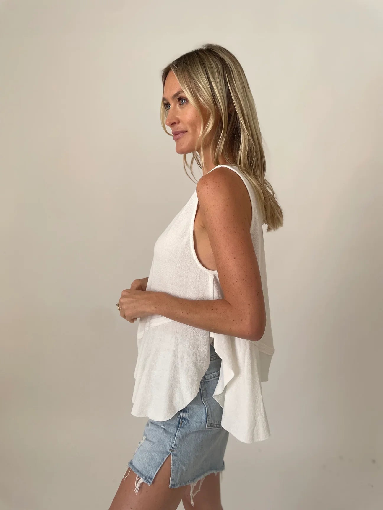 Lauren Tank Top - Ivory