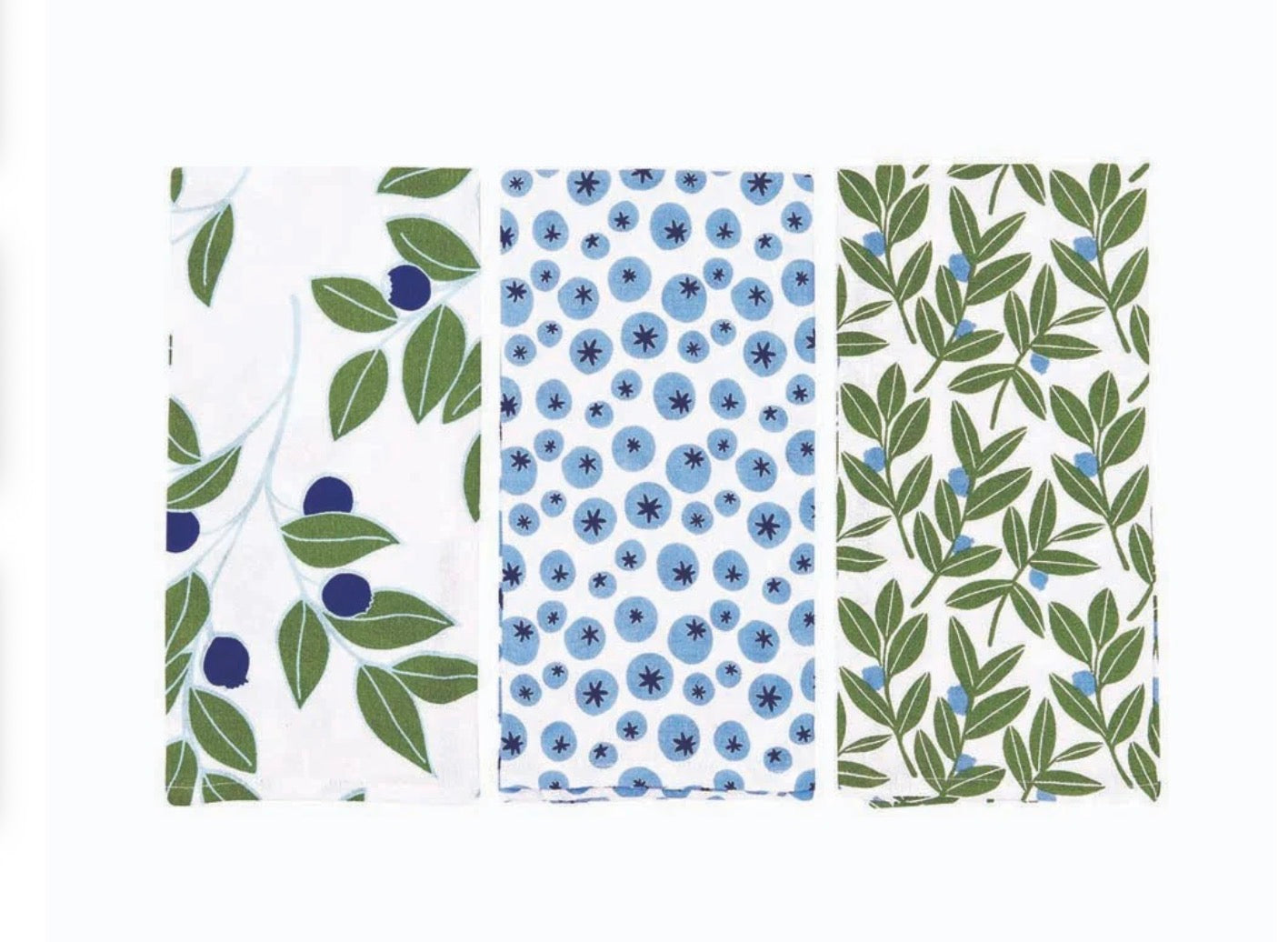 Blueberry Medley Kitchen Towels - Set of 3