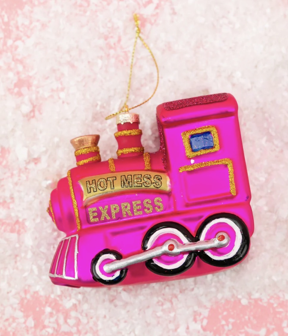 Hot Mess Express Train Holiday Ornament