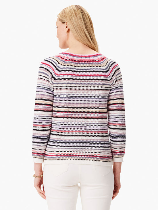 Crochet Crush Sweater - Pink