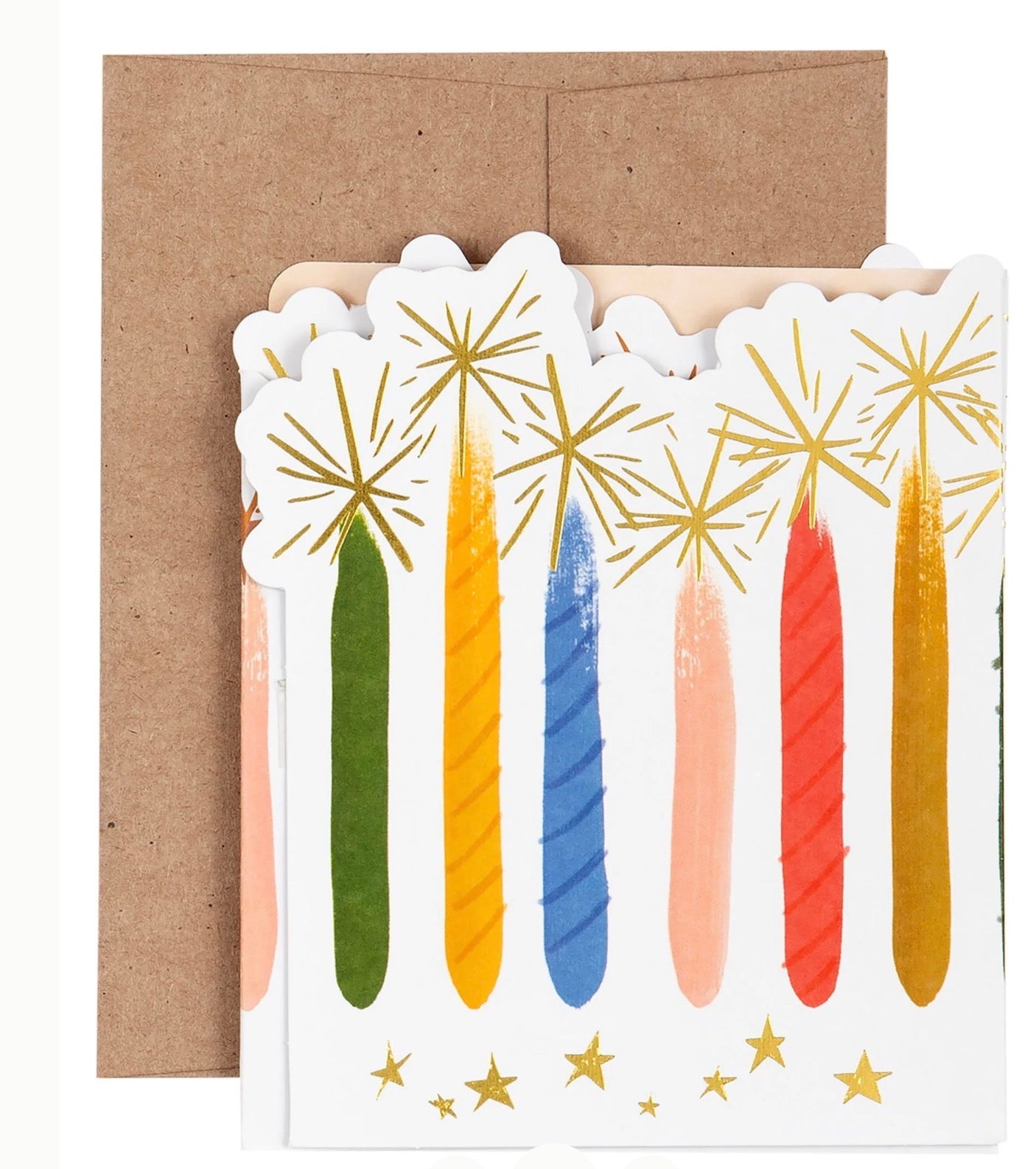 Candle Birthday Accordion Greeting Card