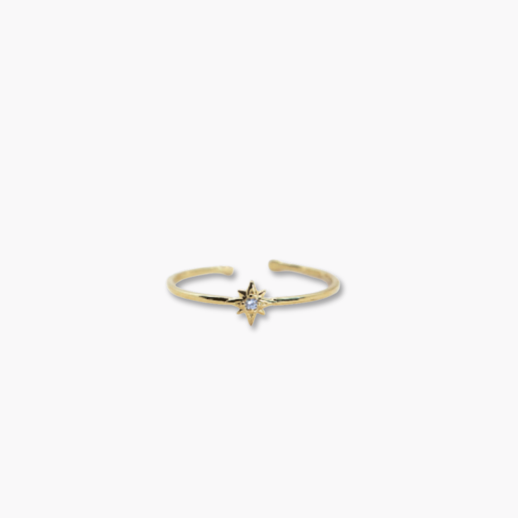 Celestial Crystal Stacking Ring