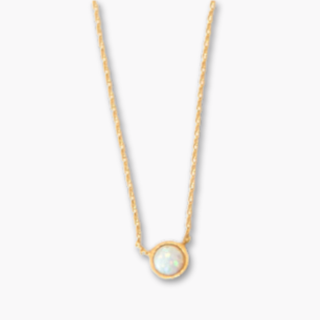 White Opal Necklace