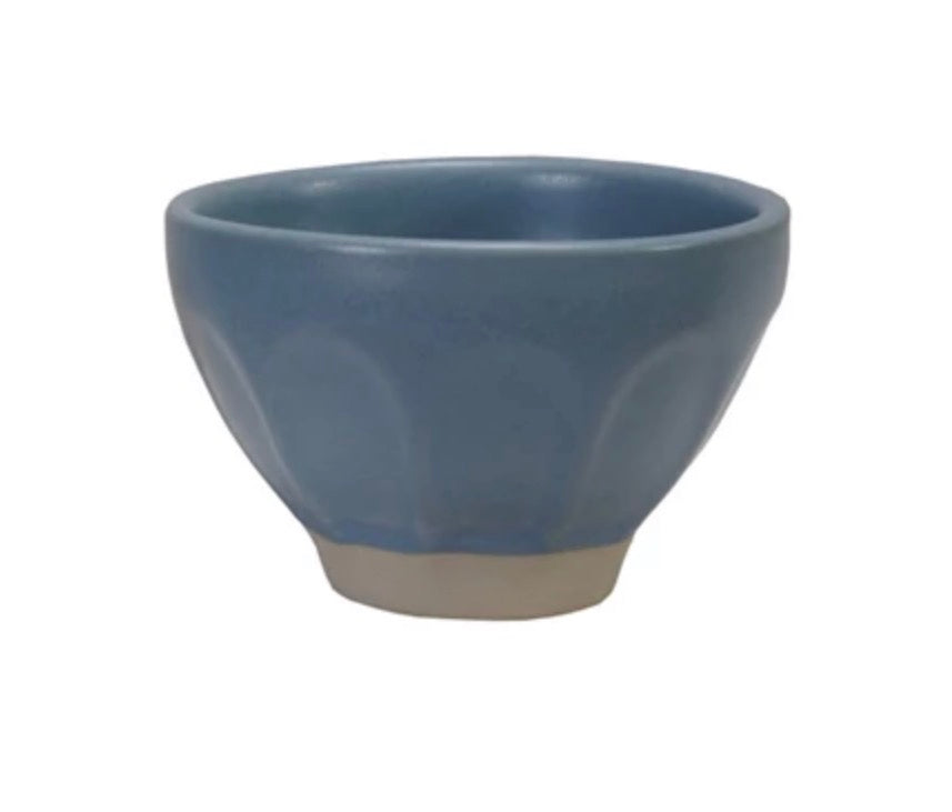 Stoneware Pinch Pot - Blue