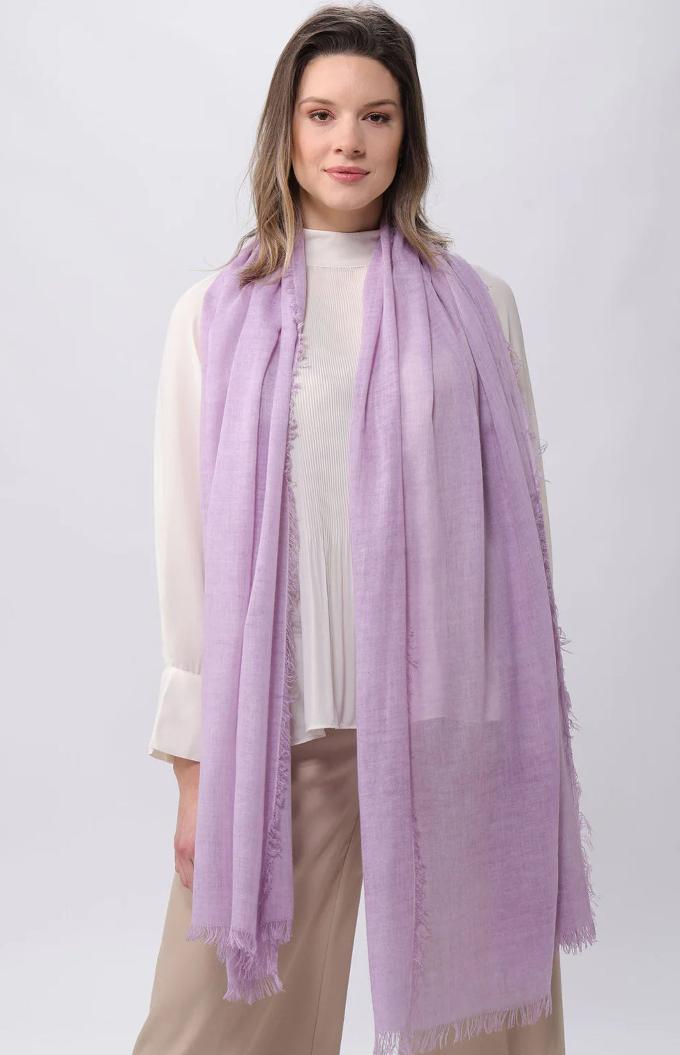 Optic Cold Dye Scarf - Lavender