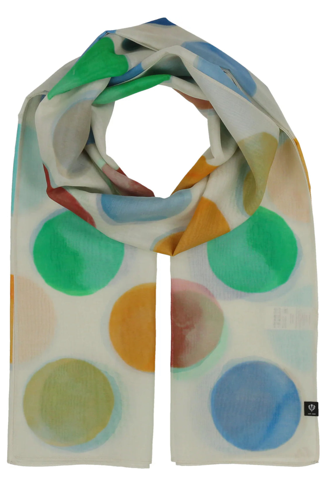 Summer Dots Scarf - Blue Air