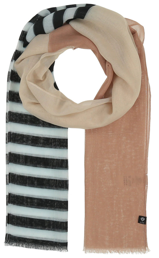 Graphic Stripes Scarf - Nougat