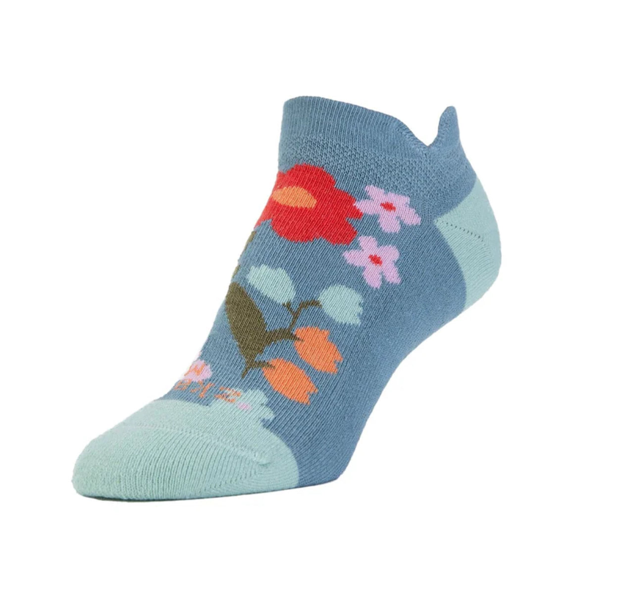 Spring Flowers Low Cut Anklet Socks - Lead