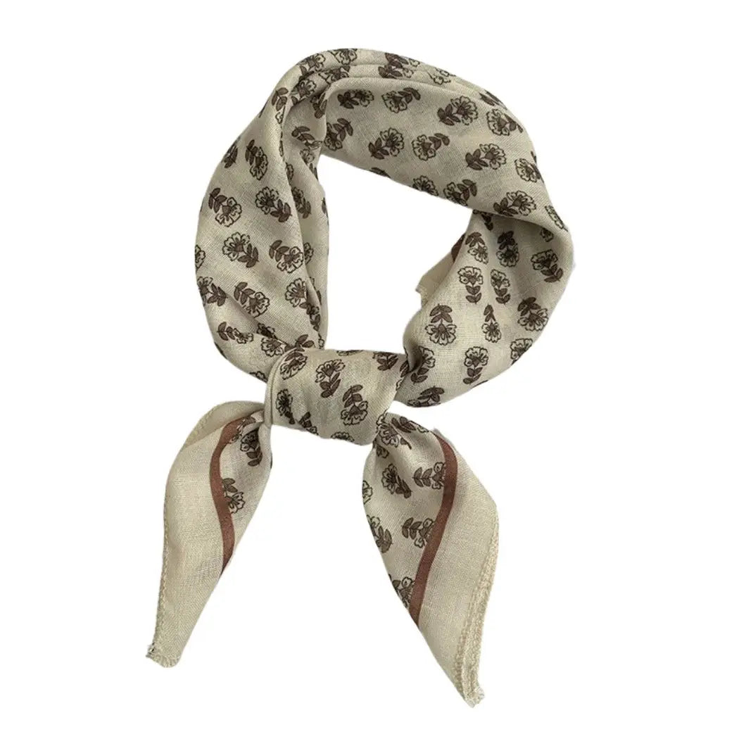 Haila Classic Square Scarf - Beige
