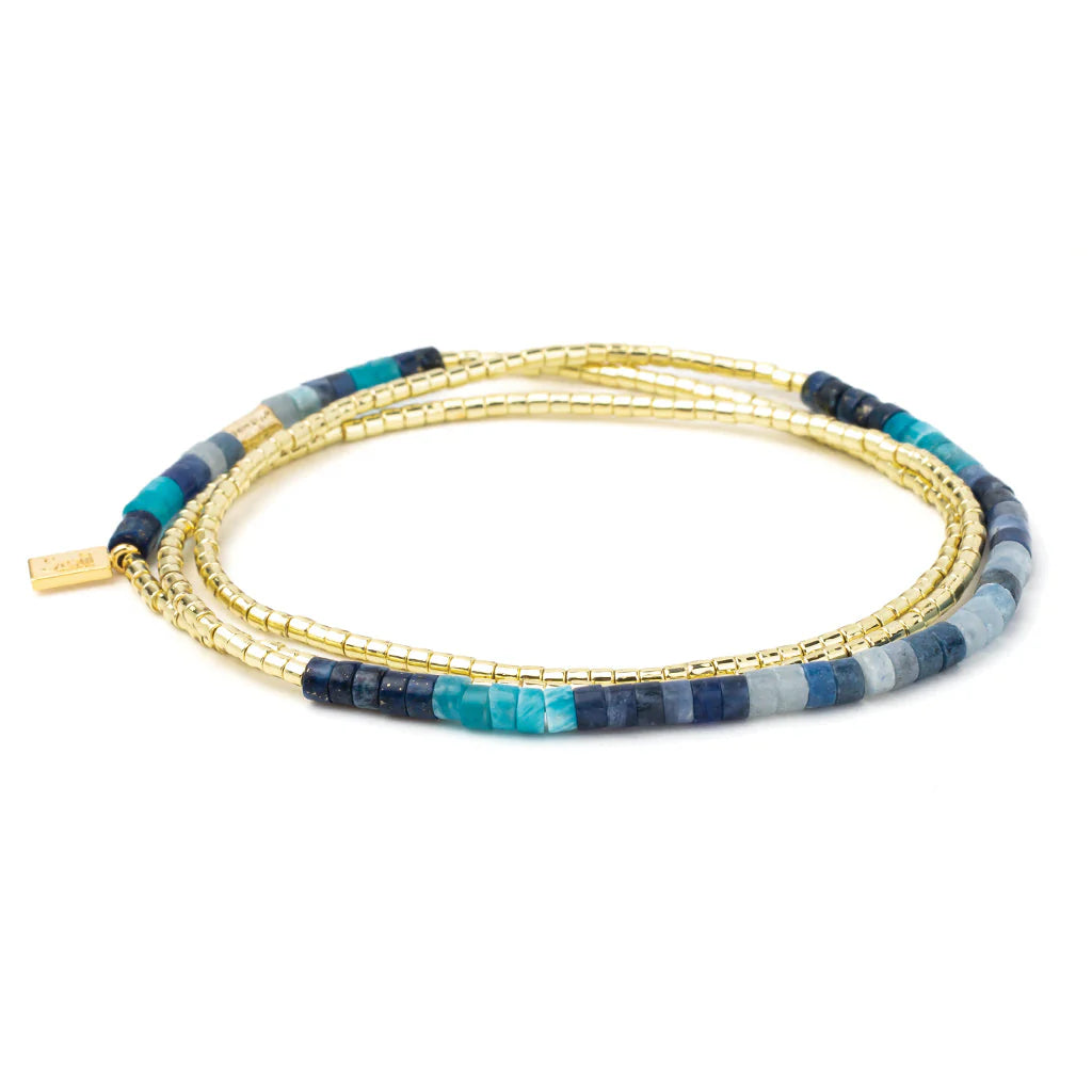 Ombré Stone Scout Wrap - Midnight/Gold
