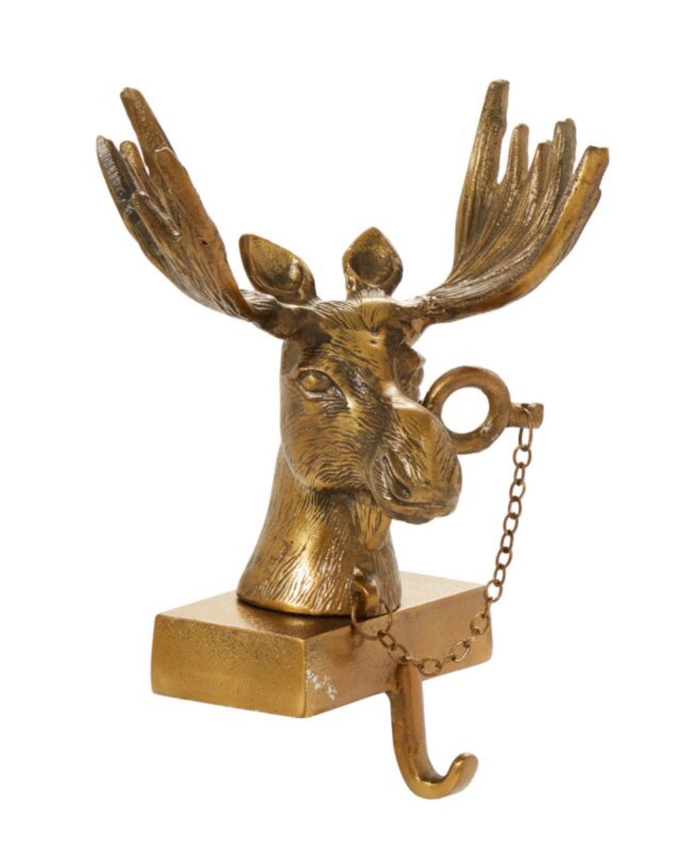 Eugene the Moose Holiday Stocking Holder