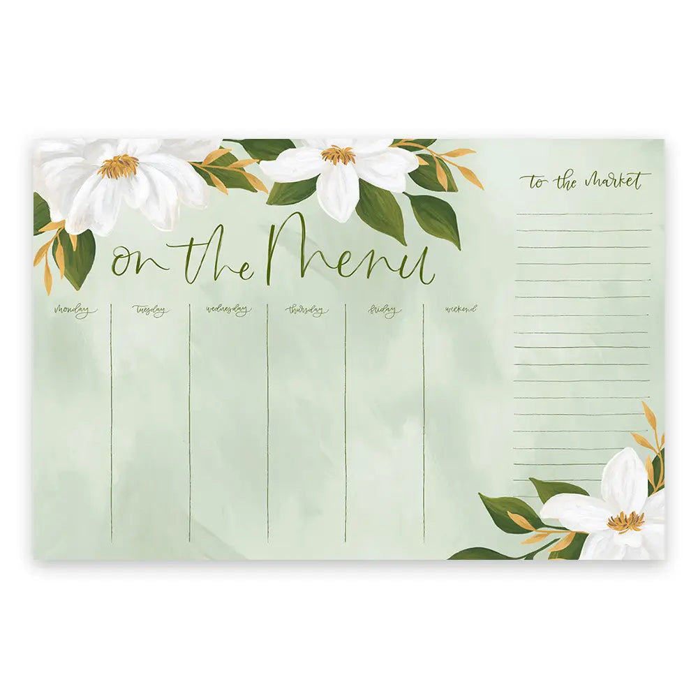 Magnolia Menu Notepad