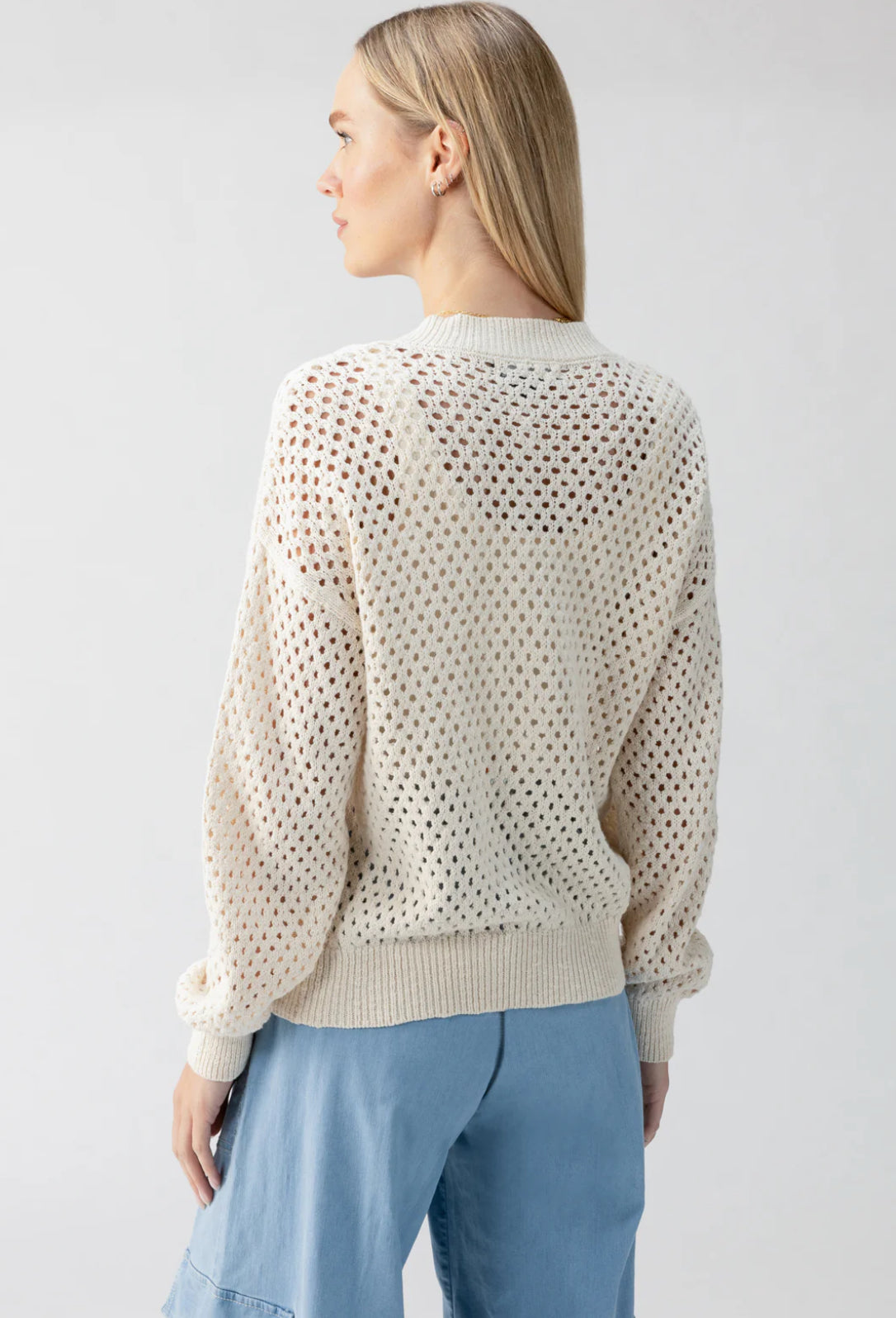 Stepping Out Bomber Sweater - Eco Natural