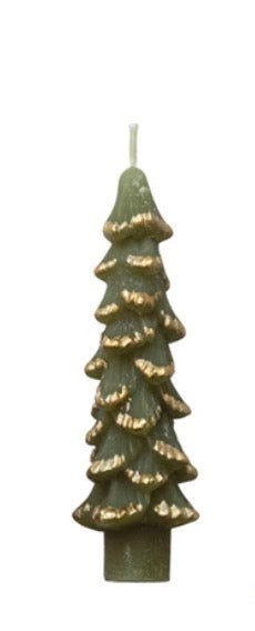 Tree Shaped Taper Candle - Evergreen
