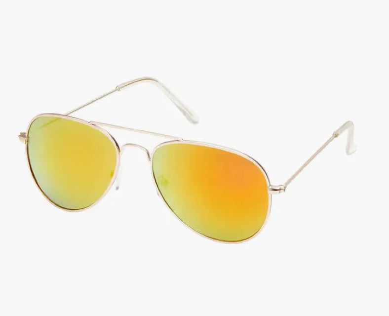 Gold Aviator Sunglasses - Gold