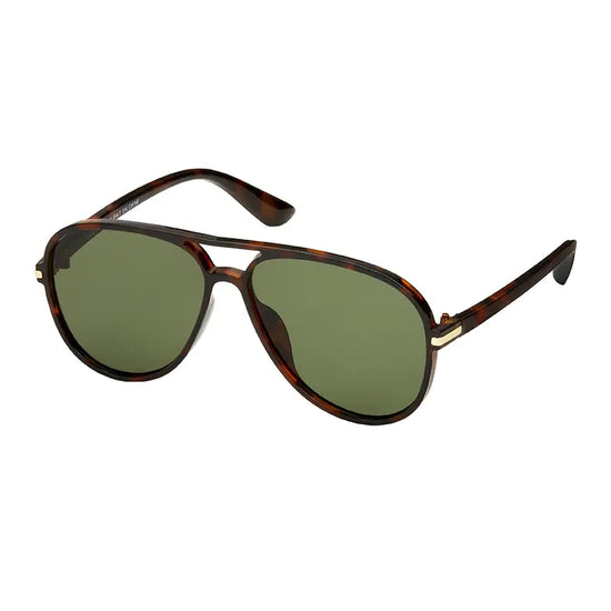 Heritage Unisex Aviator Sunglasses - Tortoise