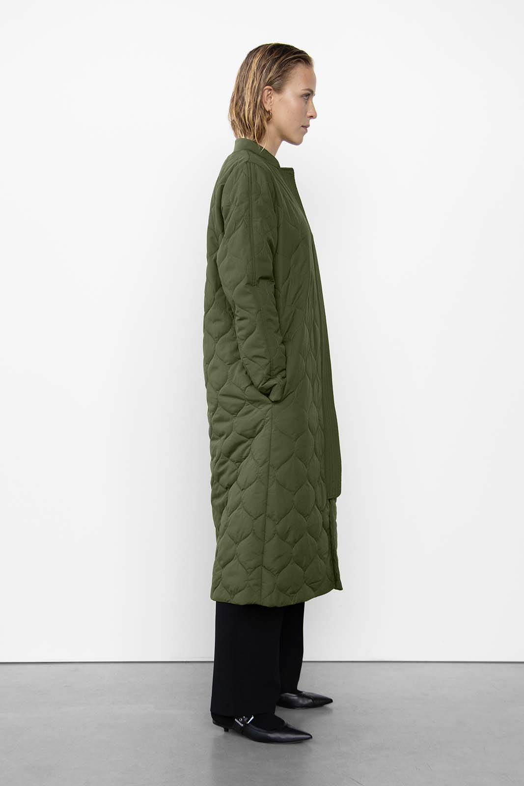 Copenhagen Quilted Coat - Greenleaf