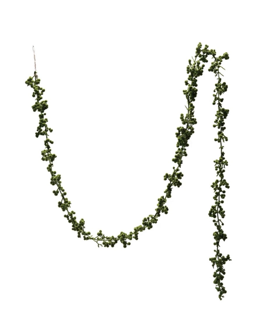 Flicked Foam Ball Holiday Garland
