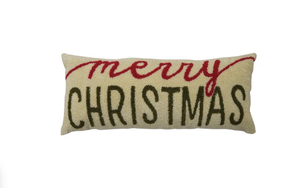 Merry Christmas Lumbar Pillow