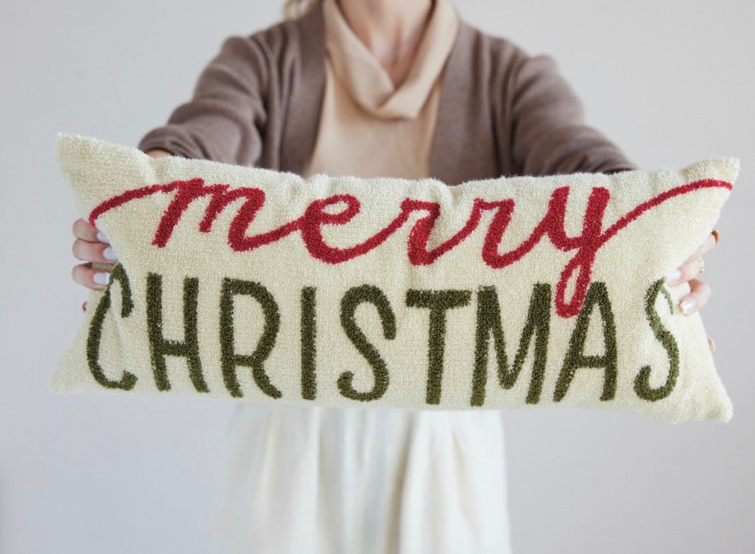 Merry Christmas Lumbar Pillow