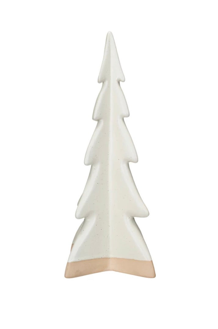 Stoneware Holiday Tree - White