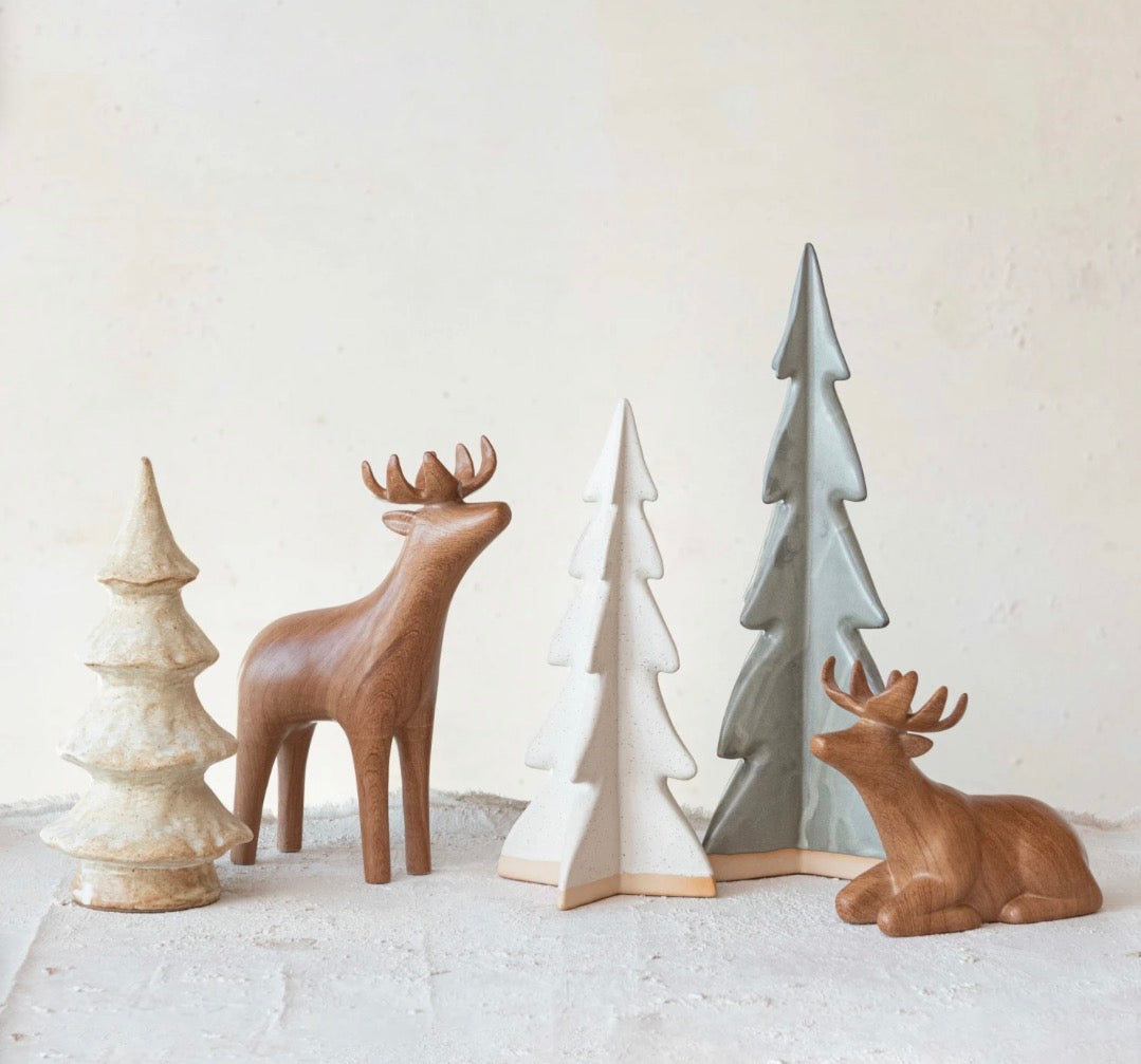 Stoneware Holiday Tree - Sage
