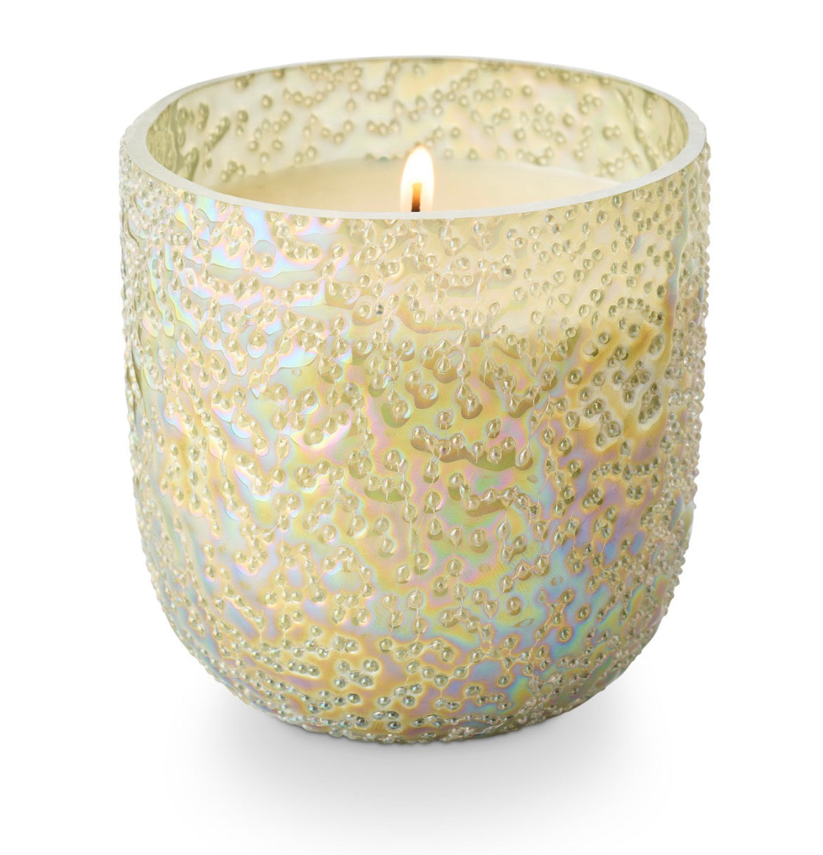 Balsam & Cedar Beaded Glass Candle