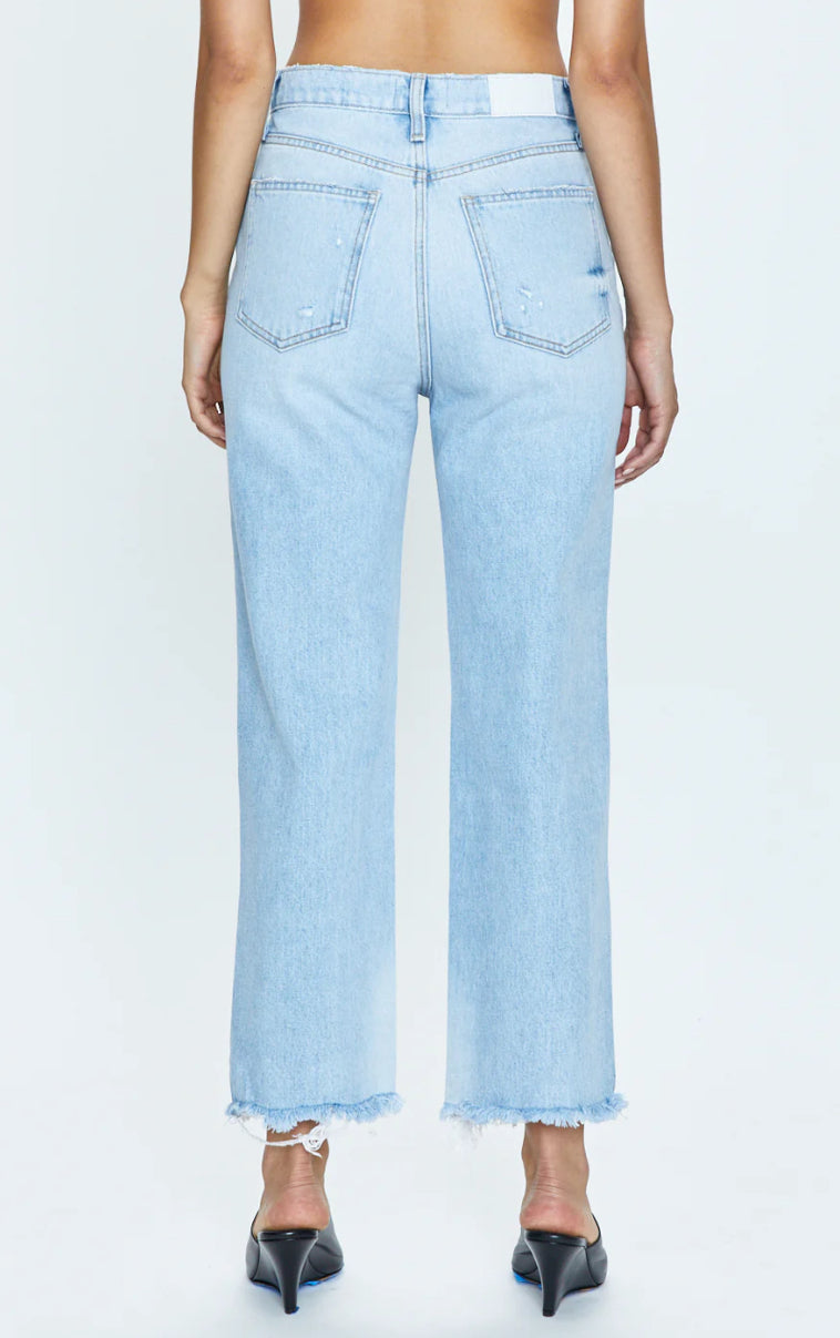 Cassie Cropped Jeans - Daytrip Distressed