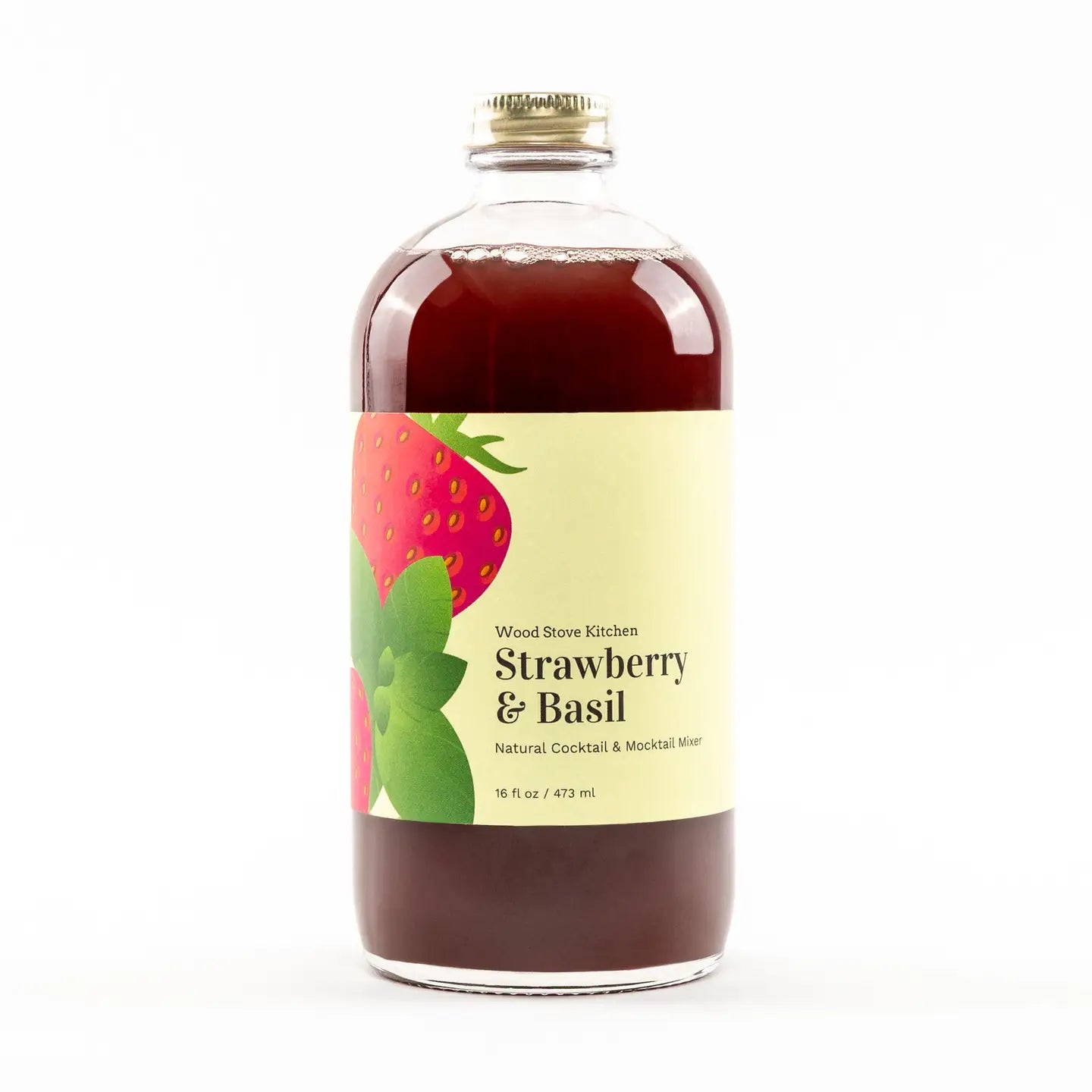 Strawberry & Basil Cocktail Mixer - 16 oz.