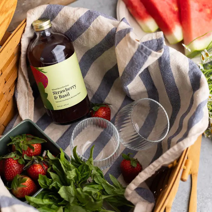 Strawberry & Basil Cocktail Mixer - 16 oz.