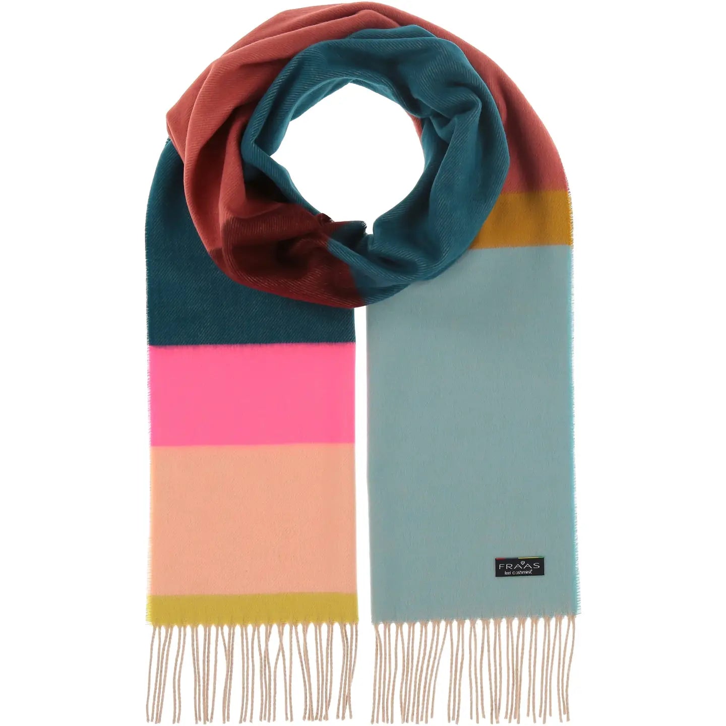 Block Stripes Scarf - Rose