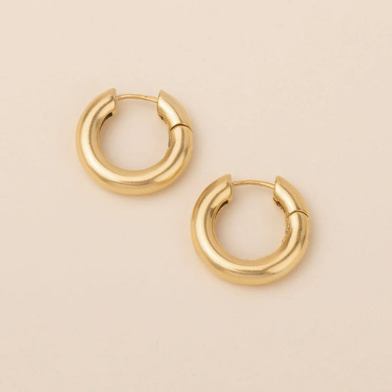 Stellar Hoop Earrings - Gold