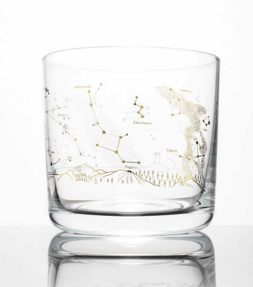 Night Sky Chart Whiskey Glass