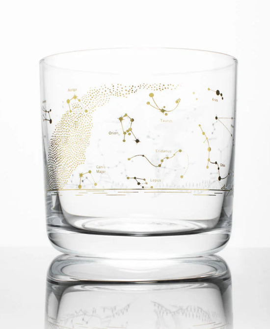 Night Sky Chart Whiskey Glass