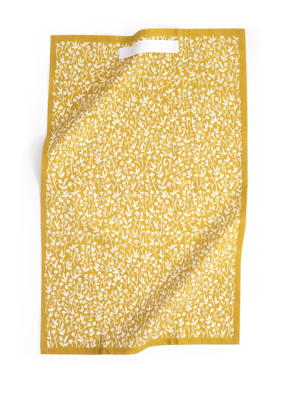 Mustard Tiny Floral Tea Towel