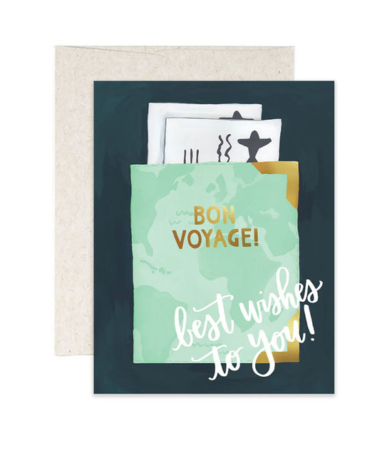 Best Wishes Passport Greeting Card