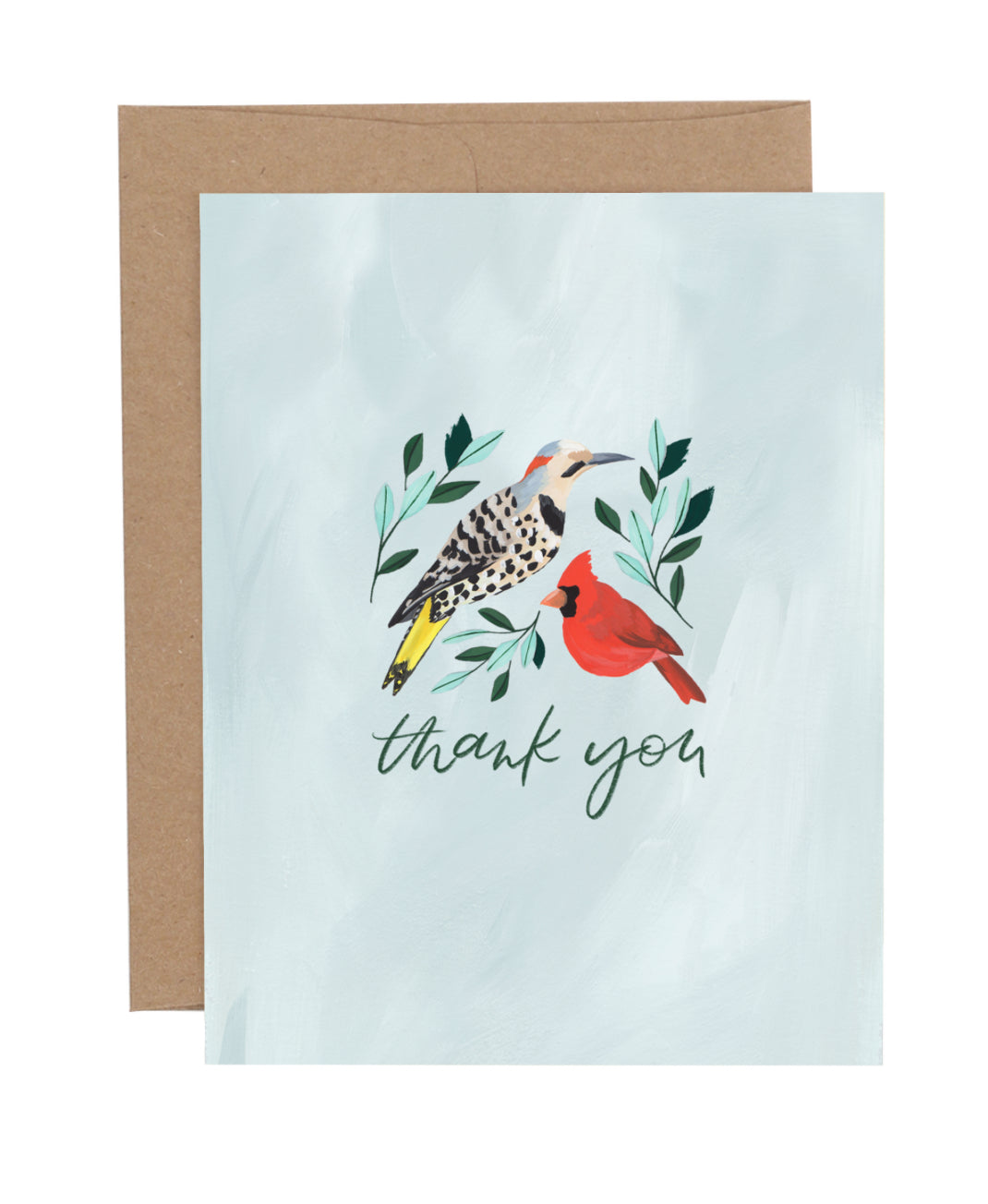 Birds Thank You Greeting Card