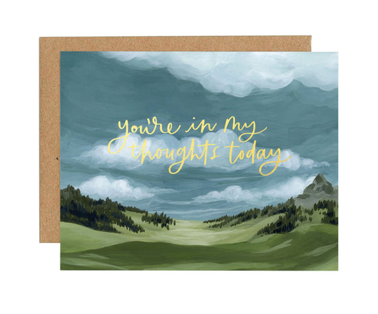 In My Thoughts Mountain Greeting Card